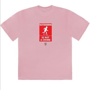 Authentic Travis Scott Pink No Loitering T Shirt